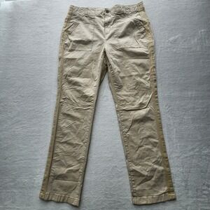 Denver Hayes Chino Pants Womens 14 36W 30L Beige Basic Utility Casual Trousers